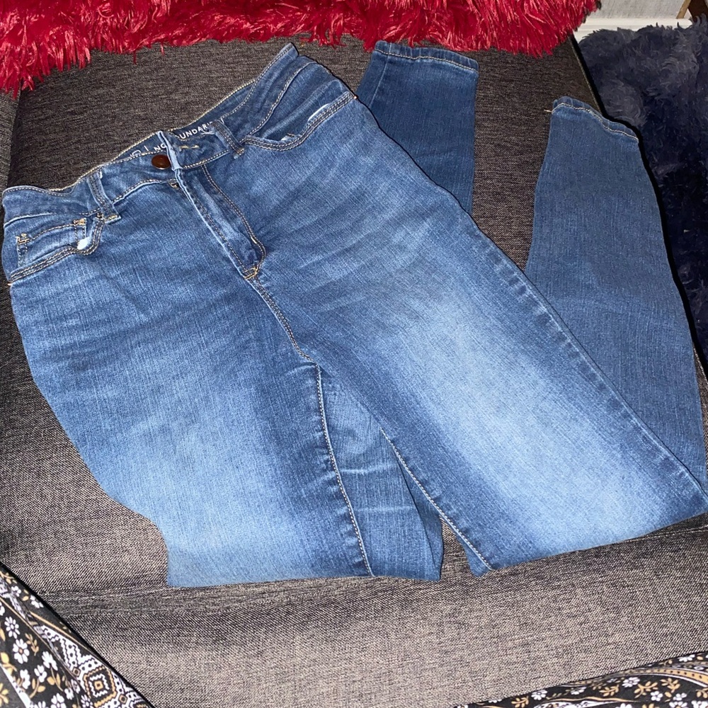 No Boundaries Women's Skinny Jeans in Blue